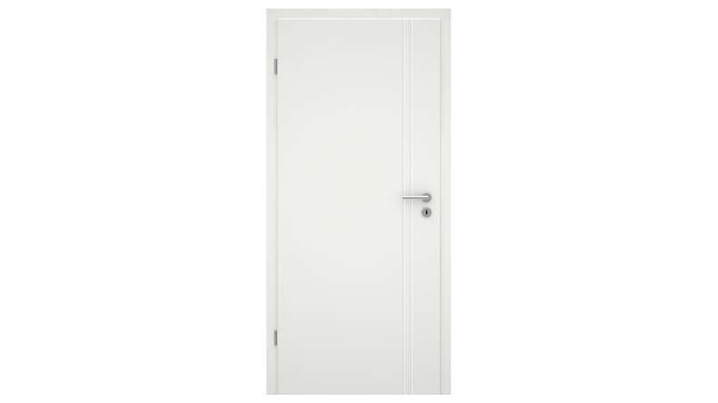 porta interna planeo design VELA Kado 7O laccato bianco 9010 bordo angolare | laccato - 1985 x 610|735|860|985 mm
