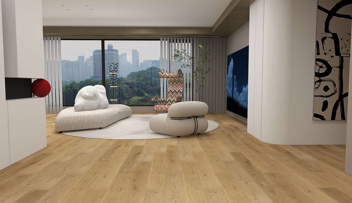 planeo Vinile rigido a incastro - SolutionX 2in1 Rovere naturale chiaro