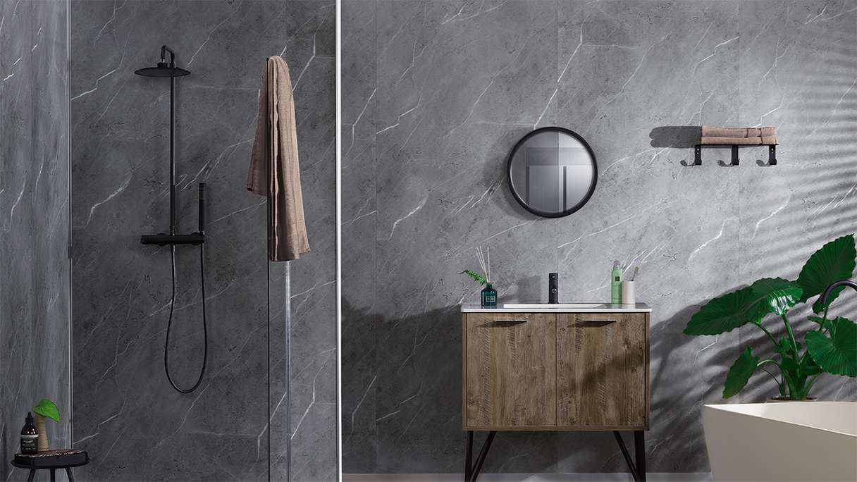 planeo StrongWall - Rivestimento murale in plastica XL Sardi 260 x 90 cm