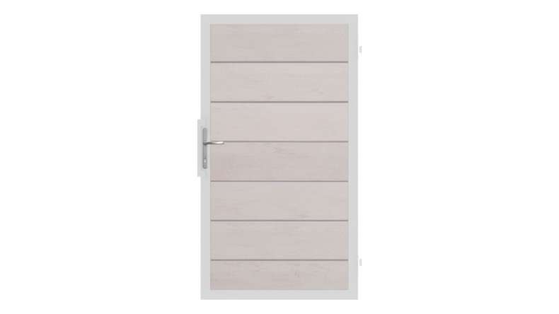 planeo Gardence Strong XL - Porta universale BPC Bicolore Bianco con telaio in alluminio