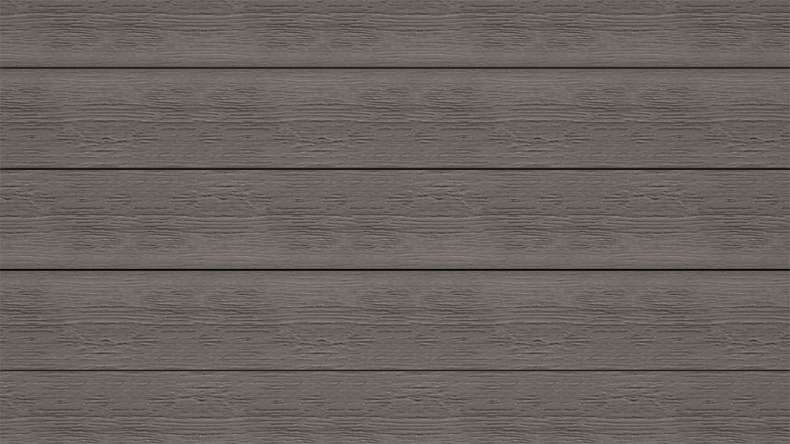 planeo ANTIKWoodline - Listello per terrazza rivestito in WPC CoEx, profilo composito leggero - Grigio scuro 3 m - rustico/spazzolato liscio
