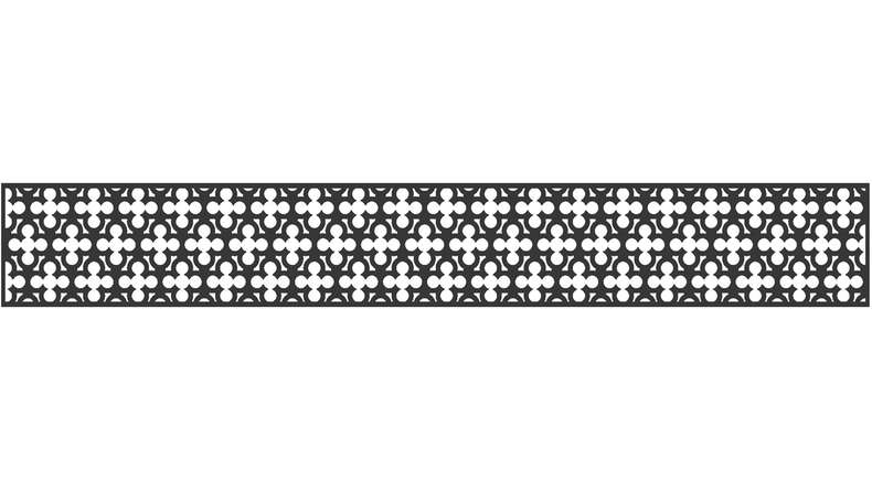 planeo Gardence - Inserto di design 1800 x 300 x 1,5 mm antracite