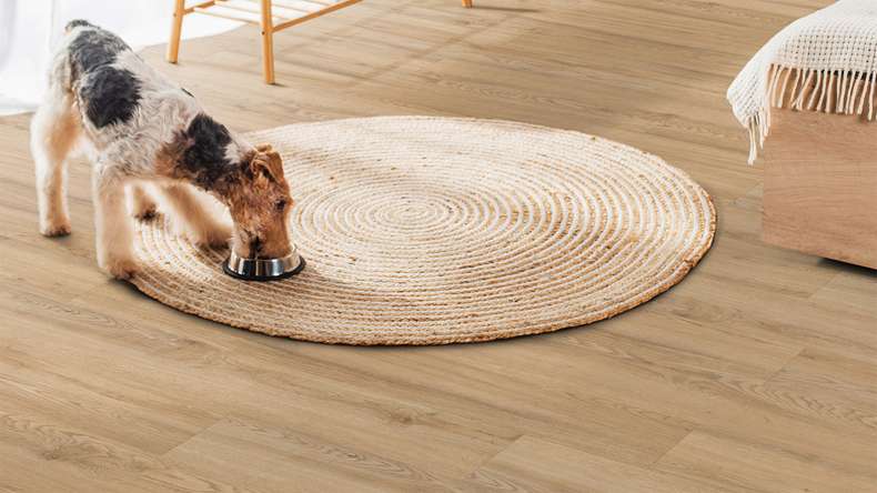 planeo Vinile rigido a incastro - FlexCore 55 Oyster Oak | Isolamento acustico integrato (plfc-5220FS55)
