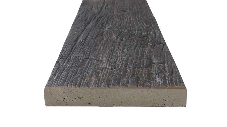 decking massiccio planeo Antica PureBoard - Rovere nero 3,6 m strutturato