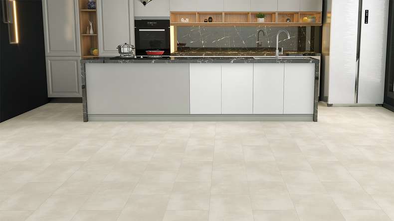 planeo Vinile rigido Klick - STEINWERK PUCore XL Sandstone | Isolamento acustico integrato (NF-FXL-295)