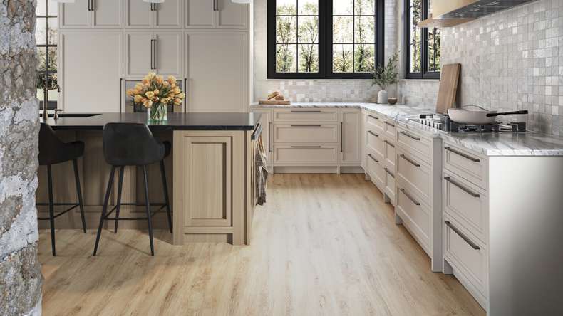 planeo Rigido Vinile ad incastro - SolutionX 2in1 Light Oak | Isolamento acustico integrato (ECF-0057)