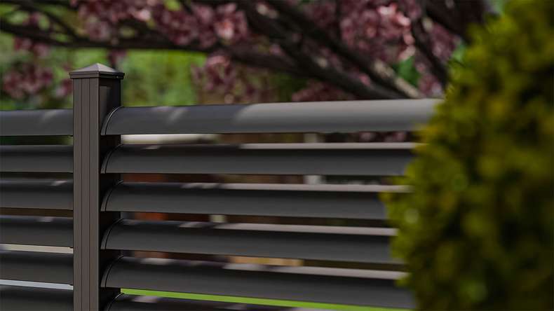 planeo Gardence Metallic Ellipse - Recinzione da giardino in alluminio quadrata Antracite | DB703