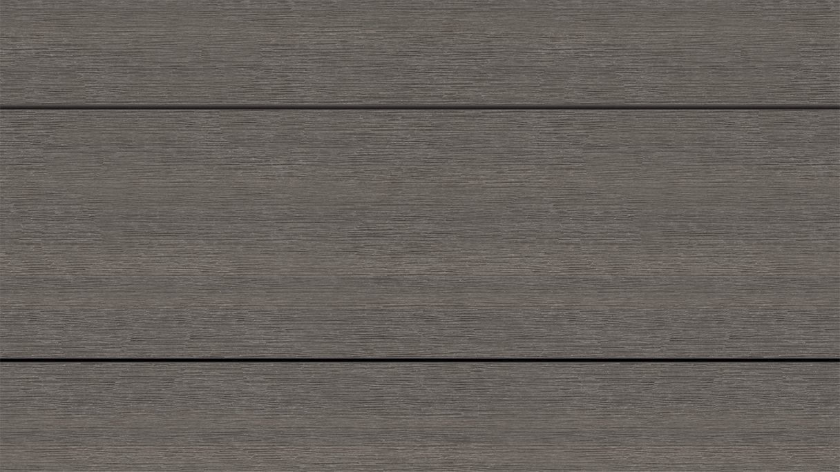 planeo UNIDeck - Listello per terrazza rivestito in WPC CoEx, grigio scuro, 3 m - strutturato/liscio spazzolato