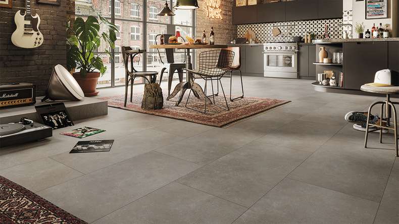 MEISTER design flooring dryback vinyl DB 155 - 20212 Struttura dei pori in pietra industriale (400058-0914457-20212)