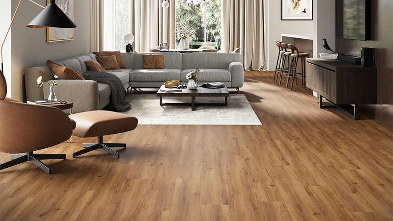 planeo Vinile rigido a incastro - GRANDline Nature Oak Brown | Isolamento acustico integrato (NF-GL-702-N)