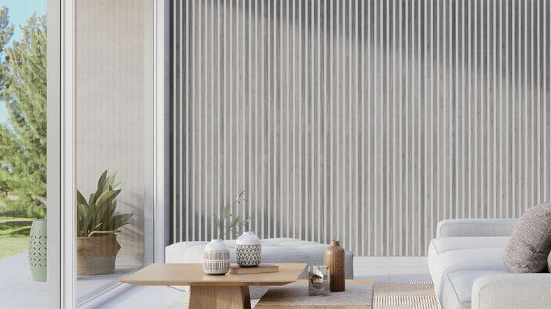 Skaben Pannelli acustici SilentWall Pro - Grigio rovere - 250 x 60 cm