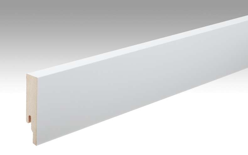 Battiscopa MEISTER Uni bianco lucido DF 324 - 2380 x 80 x 18 mm (200016-2380-00324)
