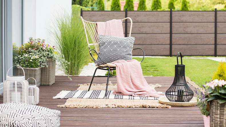 planeo Gardence Resistant - profilo singolo effetto legno 180 x 45 x 8mm