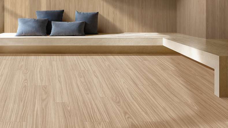 Gerflor Klick Vinile Rigido - Creazione 55 Clic Legno Lineare Chiaro | Aspetto autentico (60661701)
