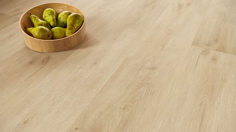 planeo Vinile rigido Klick - SolutionX 2in1 BigSize Rovere Château 1,83 m di lunghezza tavola XL | isolamento acustico integrato (ECF-BS-83)