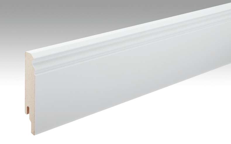 Battiscopa MEISTER Bianco verniciabile DF 2222 - 2380 x 100 x 18 mm (200002-2380-02222)