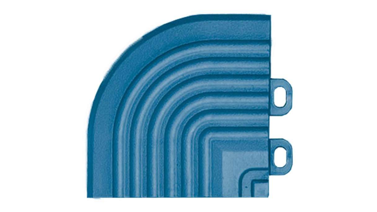 Modulo angolare planeo per piastrelle a incastro 40 x 40 cm - blu