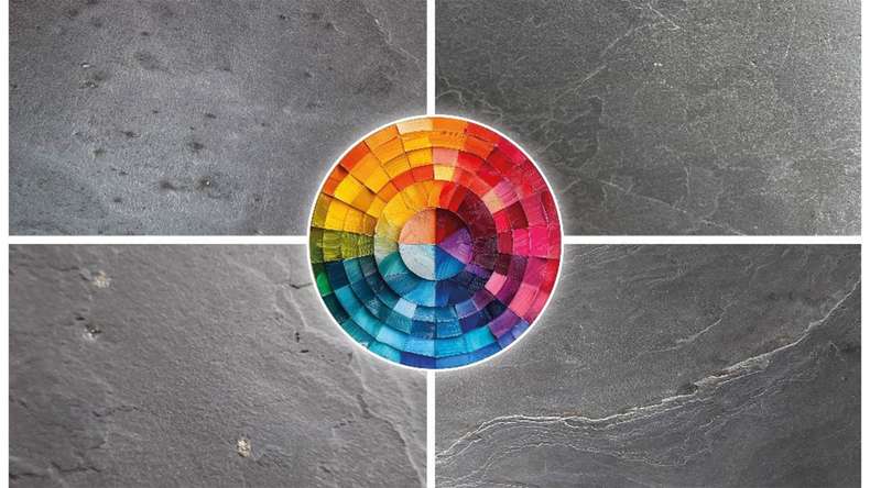 planeo EVOLITH Slate&Stone - Rivestimento in pietra naturale Noctis 1220 x 610 mm