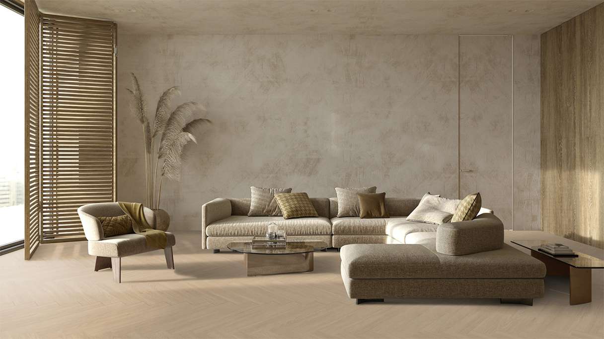 Vinile adesivo Gerflor - Virtuo 55 Glue Down HB Blomma beige | Aspetto autentico (39201460)