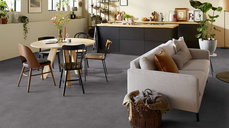 Forbo Allura Materiale 40 Vinile adesivo - Ceramica macchiata di ferro (63726DR4)