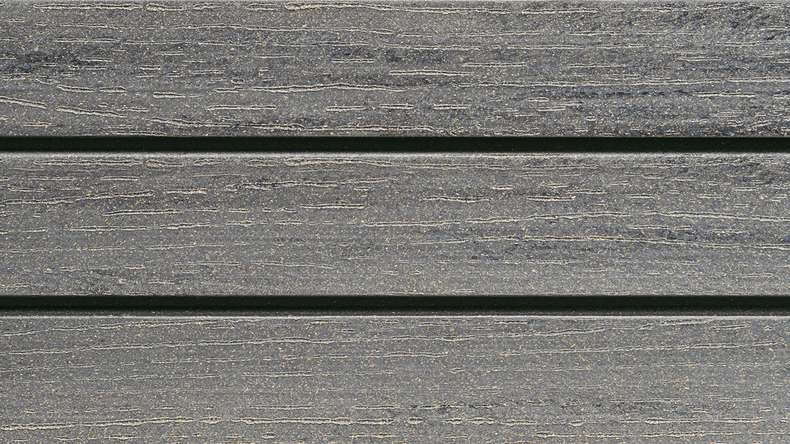 planeo Fassado - WPC rivestimento facciata a fasce romboidali grigio grafite piccolo 6 m