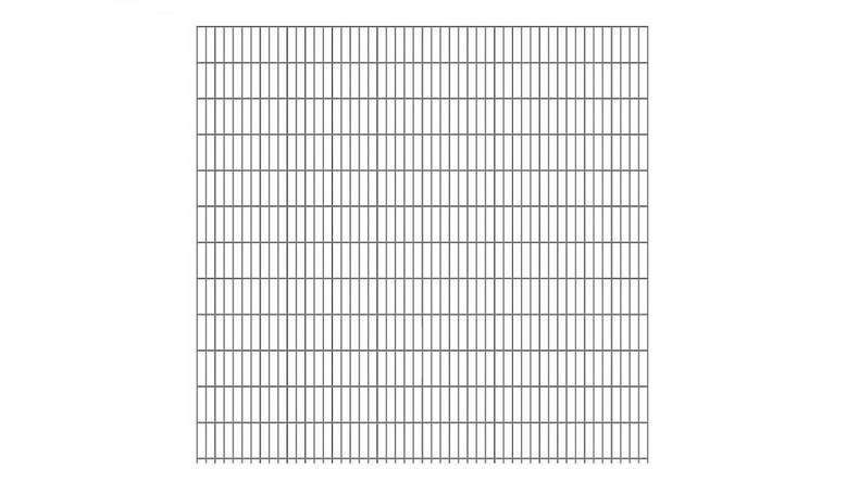 Recinzione a doppia rete pesante 8/6/8 zincata a caldo Altezza - 2430 x 2510 mm