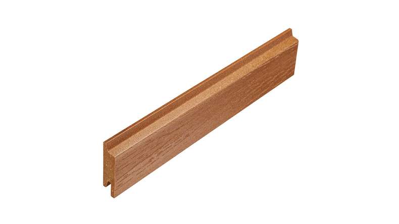 planeo Fassado - WPC rivestimento di facciata a fasce romboidali WPC marrone ambrato piccolo 4 m