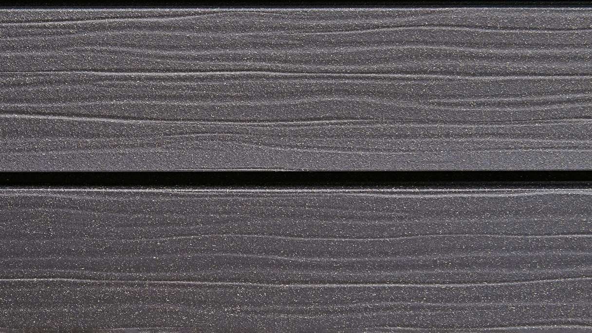 planeo Fassado - WPC rivestimento facciata a fasce romboidali Prime grigio basalto XXL 4 m
