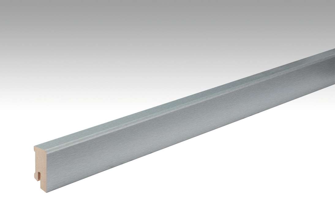 Battiscopa MEISTER in acciaio inox DF 063 - 2380 x 38 x 16 mm (200009-2380-00063)