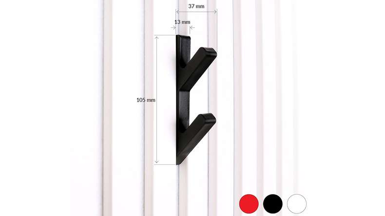 ganci 3D planeo - rosso 2 pz