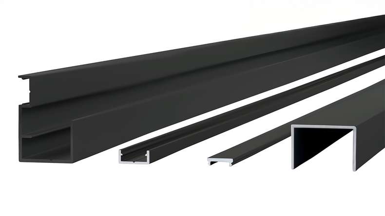 planeo Build Set di montaggio per recinzione privata 24-27 mm RAL 7016