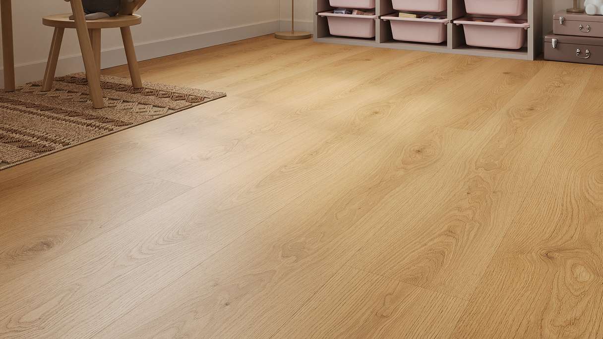 Lys&Land Vinile Klick rigido - Fjordline XL Oak Nova Tavola XL lunga 1,83 m e isolamento acustico integrato (SP183-09)