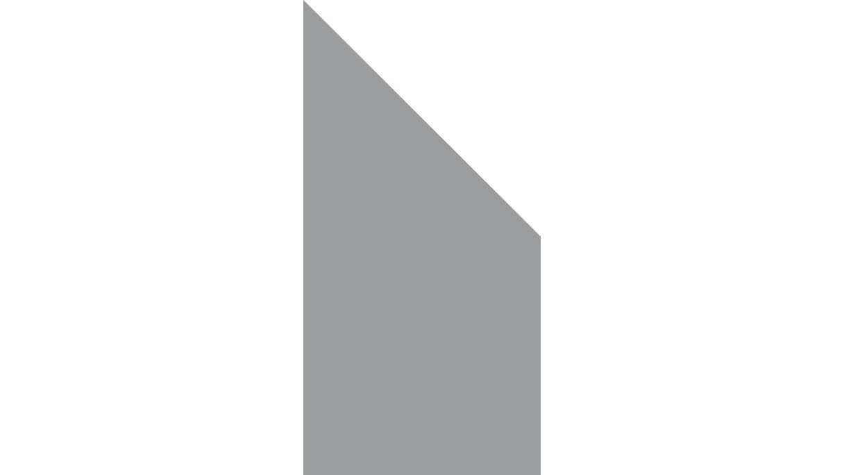 planeo Gardence Flair - Recinzione in vetro Destro Smussata satinato 90 x 180cm