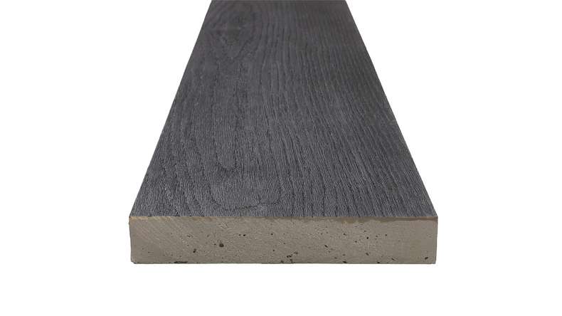 planeo Authoria PureBoard - Decking massiccio naturale scuro 3,6 m strutturato