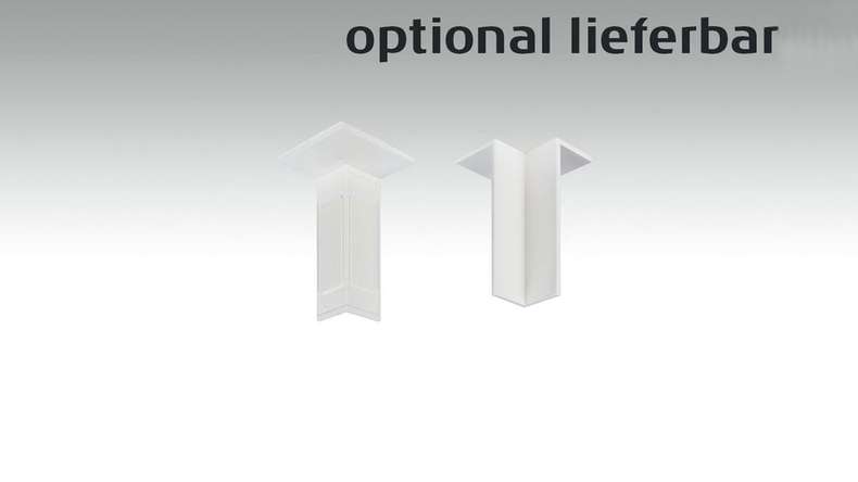 battiscopa planeo Bianco moderno 18 x 50mm