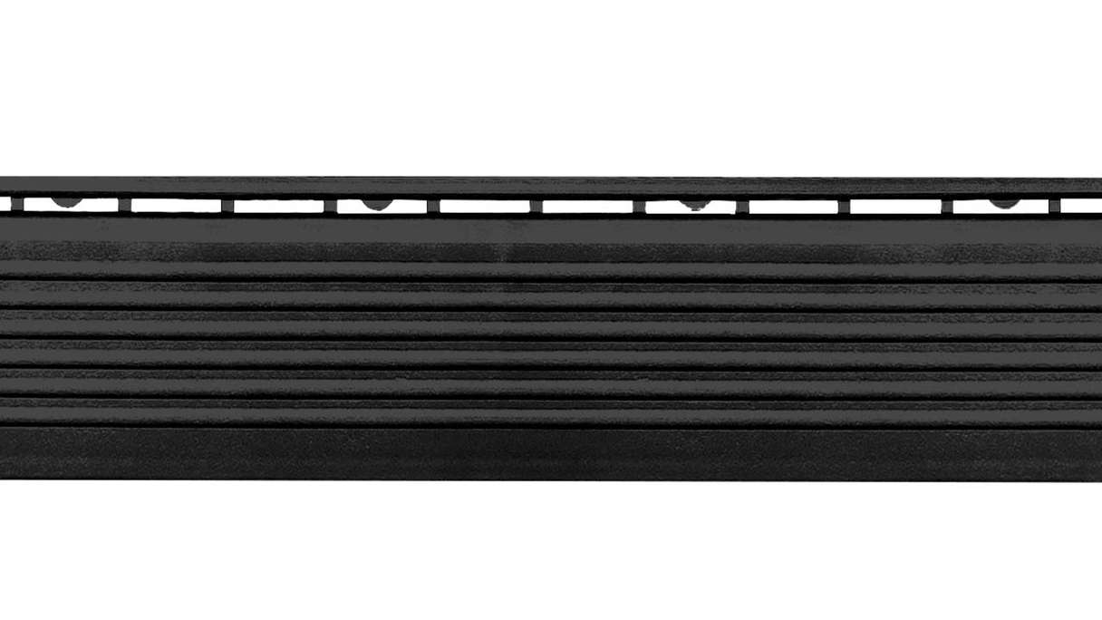 Pannello laterale planeo per piastrelle a incastro 30 x 30 cm - nero con perno