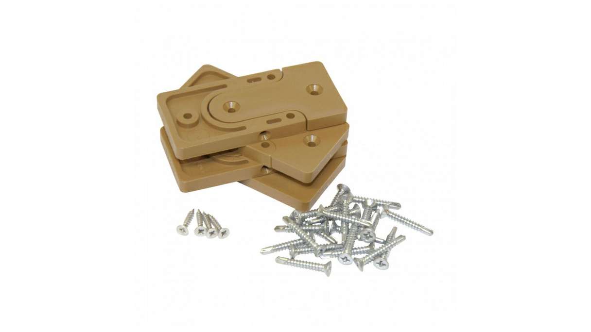 planeo Gardence Simply - set di fissaggio Quercia nodosa naturale