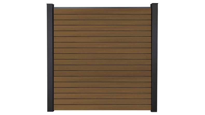 planeo Gardence Trendy - Recinzione a rombi BPC - Teak coestruso 180 x 180 cm