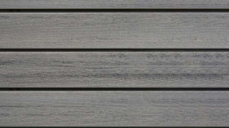planeo Fassado - Rivestimento di facciata a fasce romboidali WPC grigio grafite XL 6 m
