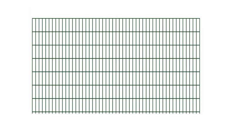 Luce di recinzione a doppia maglia 6/5/6 RAL 6005 verde muschio Altezza - 1430 x 2510 mm