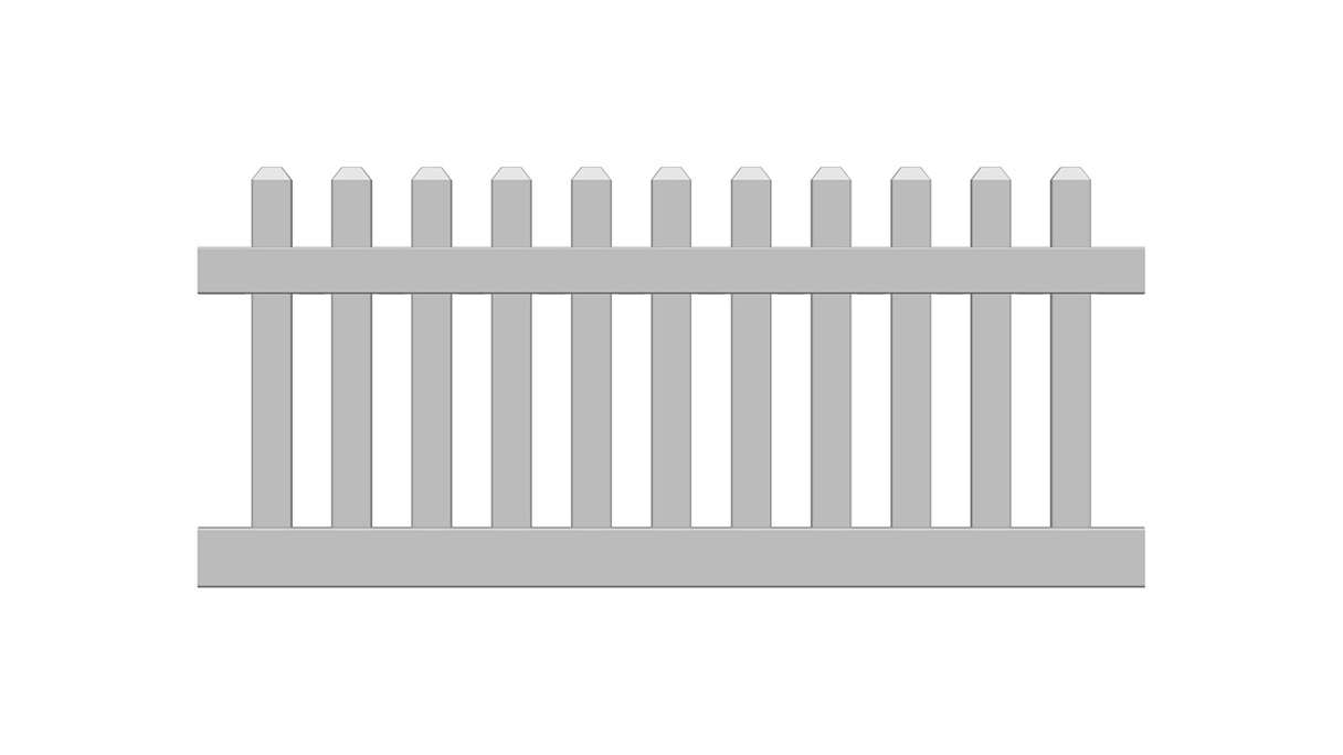 planeo Privara - Recinzione a innesto in PVC per giardino bianco - resistente ai raggi UV | 180 x 80 cm