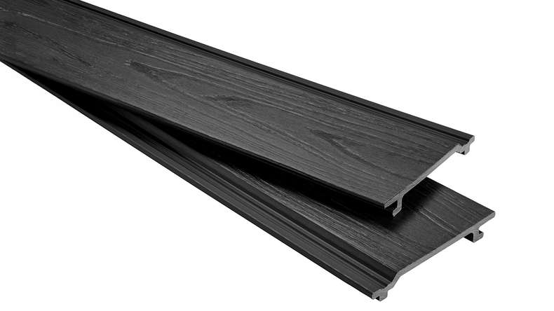 planeo NOVA - Pannello per facciate WPC CoEx Classic Black 2,90 m