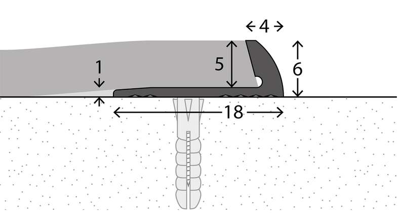profilo terminale planeo 851 - 250 cm