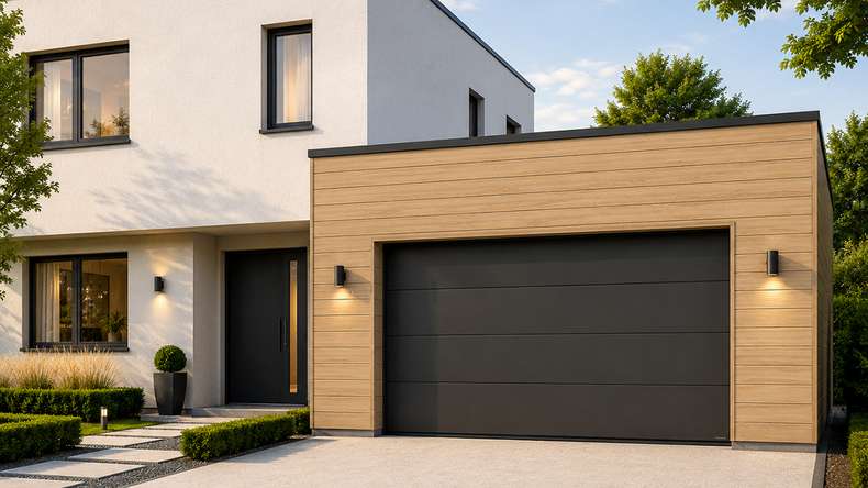 planeo NOVA - Pannello per facciate in WPC CoEx Classic, colore sabbia, 2,90 m