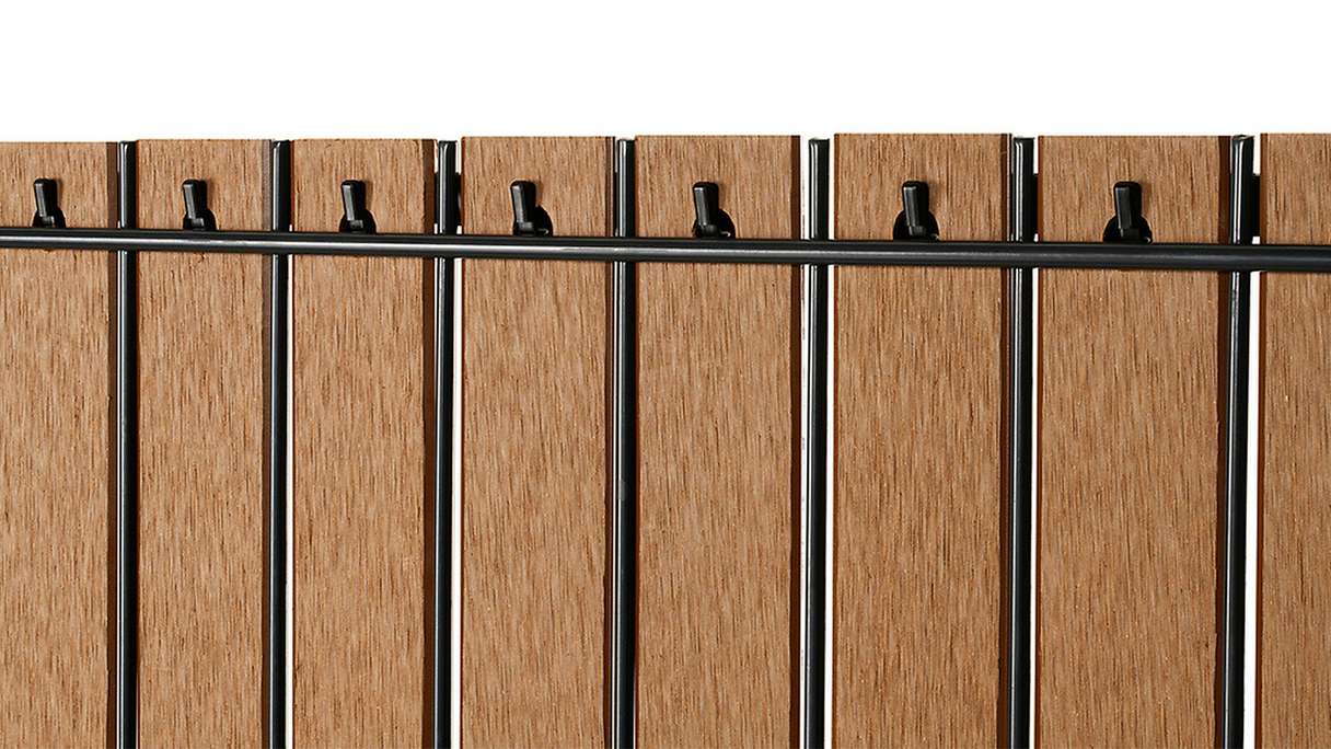 set di strisce WPC planeo - Marrone L 250 x H 123-183cm