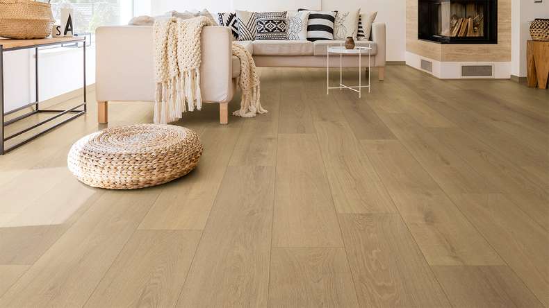 pavimento planeo design - Eco P.U.R.E. XL 2m listone Rovere Naturale | Isolamento acustico integrato (KRXL-6611)