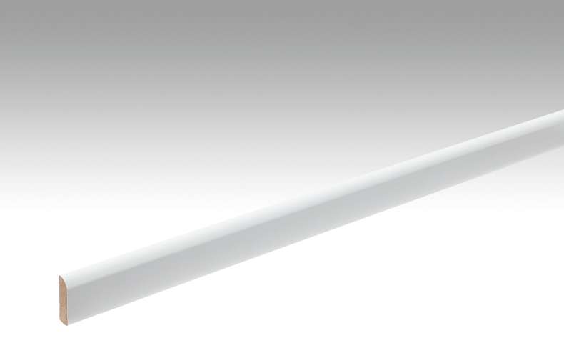 Battiscopa MEISTER Uni bianco lucido DF 324 - 2380 x 25 x 6 mm (200007-2380-02222)