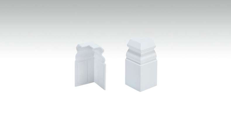 Angoli esterni autoadesivi per battiscopa F100201AB Alt-Berlin Bianco 18 x 60 mm (9062152001)