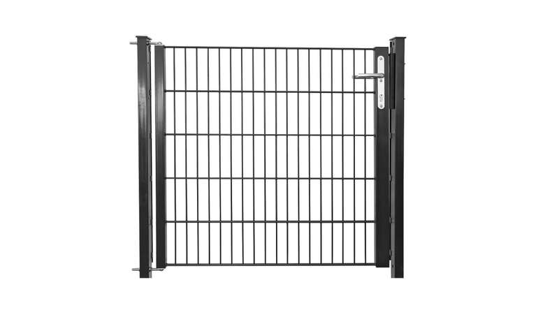 Luce universale per porte a 1 pannello antracite A 2000 x L 1090 mm inclusi i pali della porta