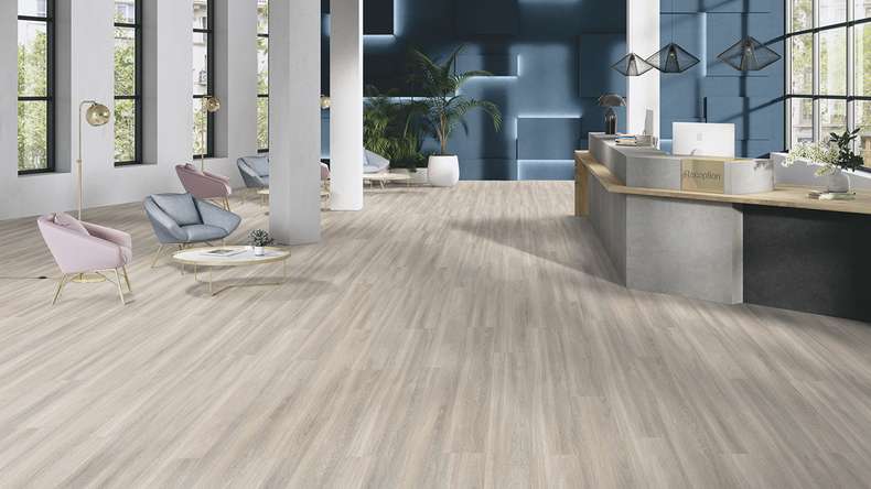 Gerflor Klick Vinyl Rigid - Creation 40 Clic Acoustic Bostonian Oak Beige | Isolamento acustico integrato (61300853)